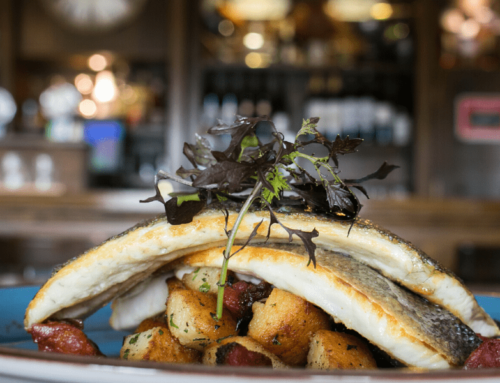 Roast Hake with Turnip, Roast Potato & Lemon Dressing